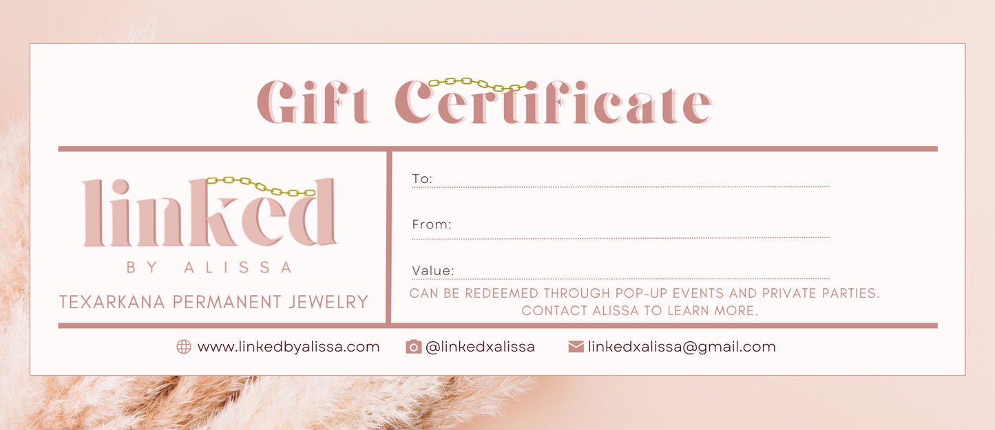 Linked by Alissa gift card