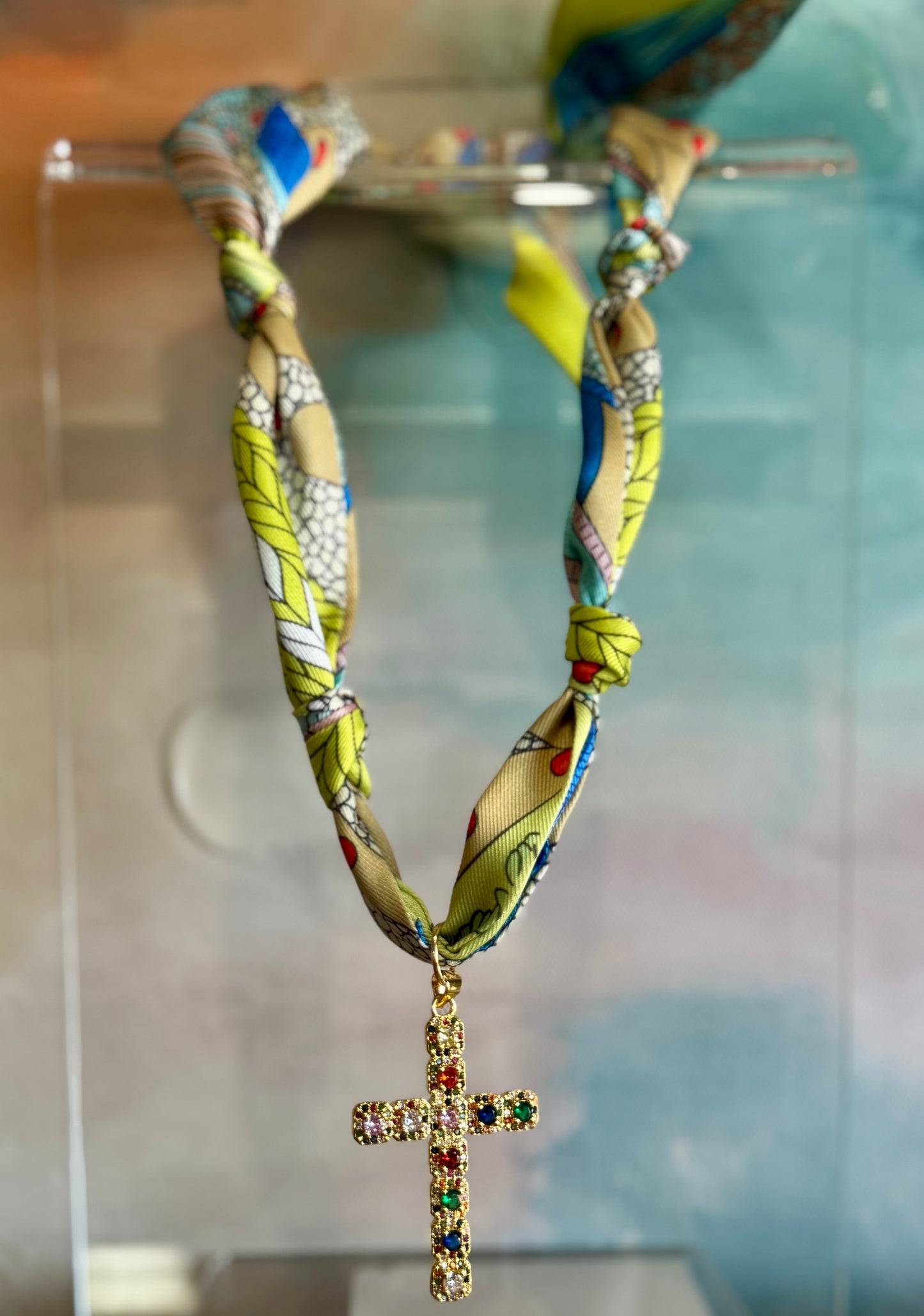 Botanical Blessing Twilly Scarf Necklace