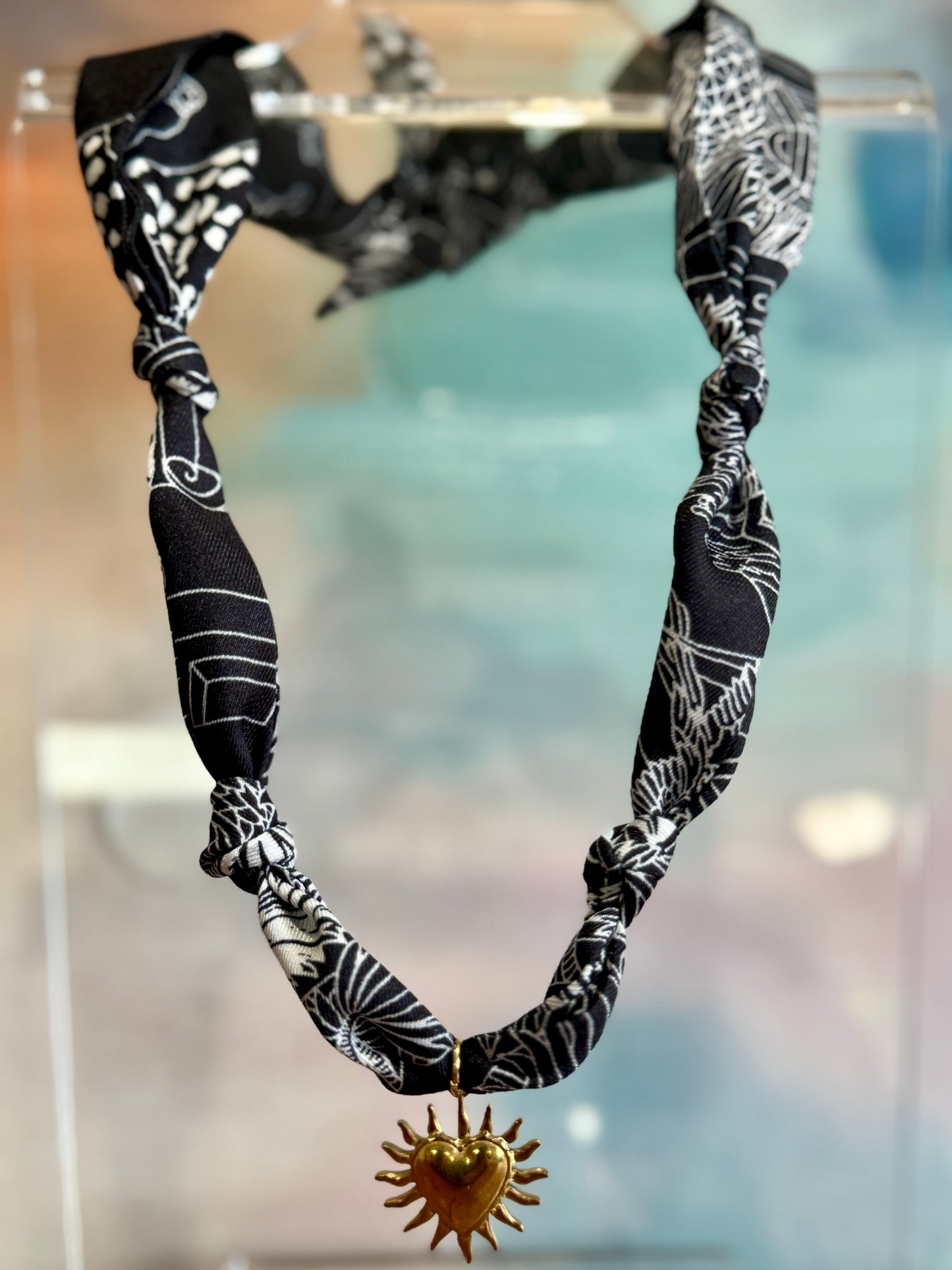 Midnight in Paris Twilly Scarf Necklace