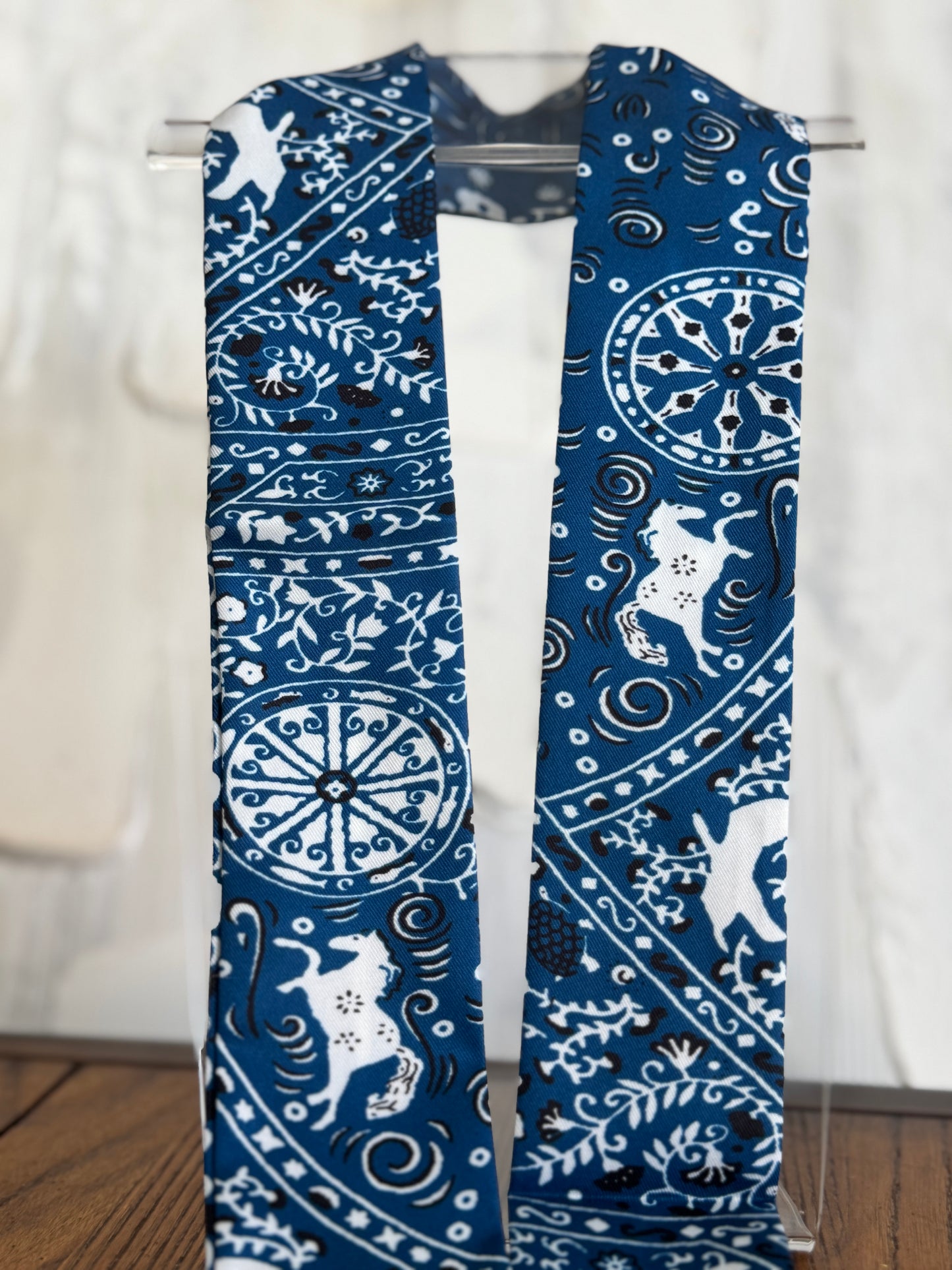 Midnight Bandana Twilly Scarf Necklace
